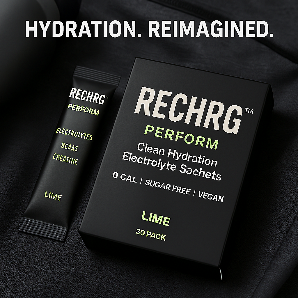 RECHRG™ PERFORM – Clean Hydration Electrolyte Sachets (30-Pack) – Lime