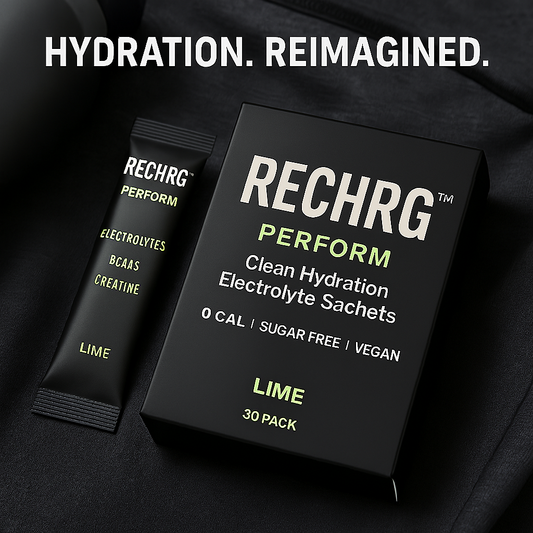 RECHRG™ PERFORM – Clean Hydration Electrolyte Sachets (30-Pack) – Lime